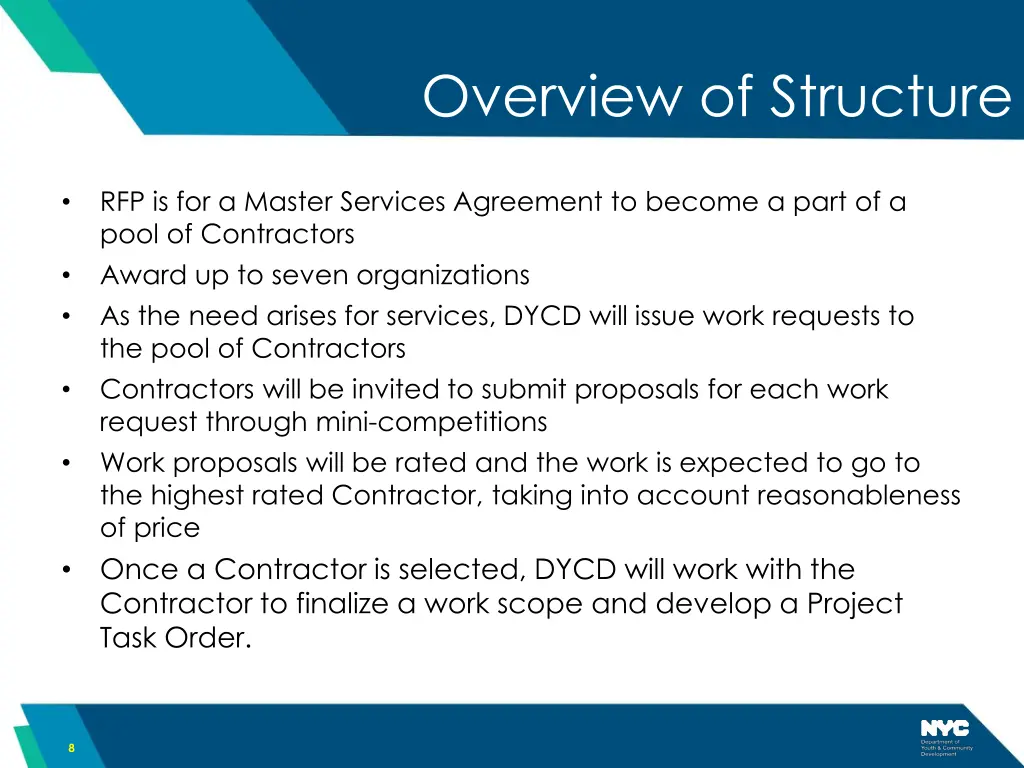 overview of structure
