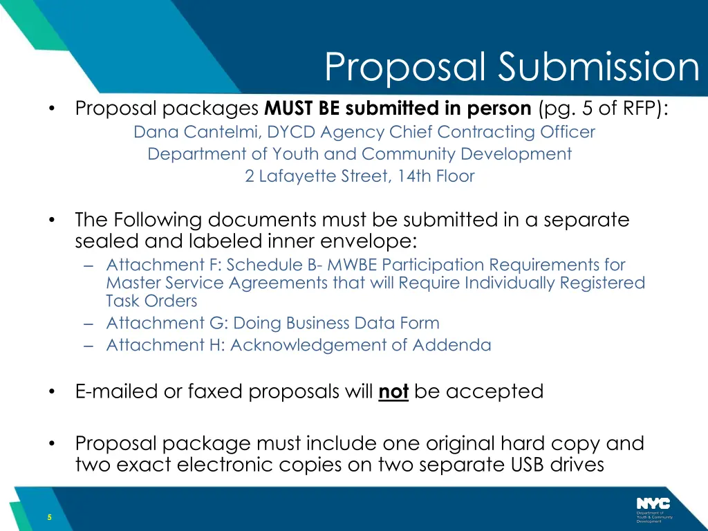 proposal submission