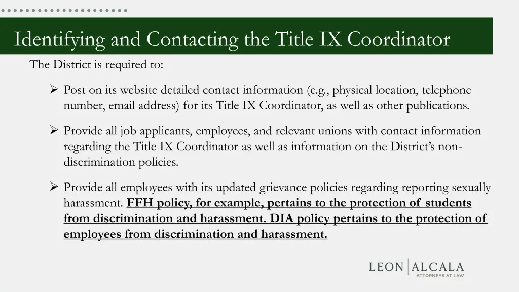 identifying and contacting the title