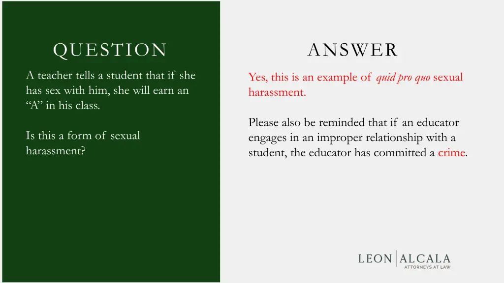 question