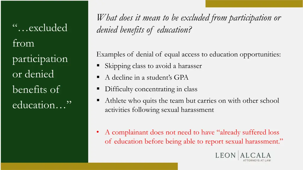 what does it mean to be excluded from