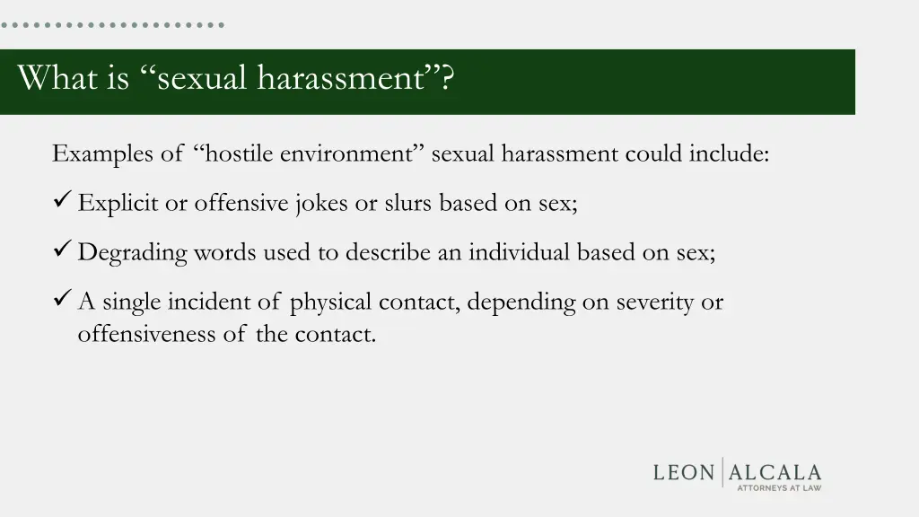 what is sexual harassment 3