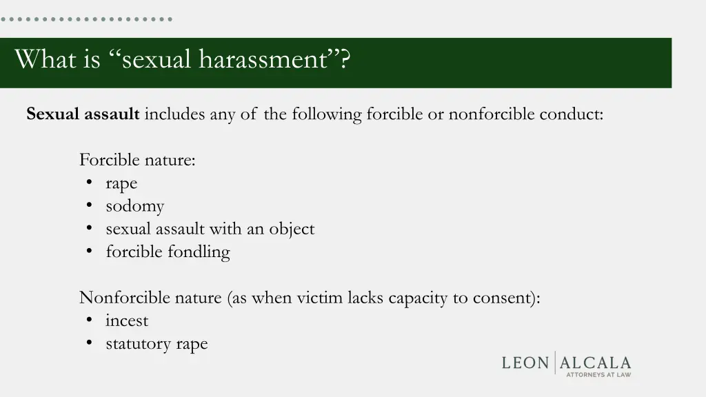 what is sexual harassment 4