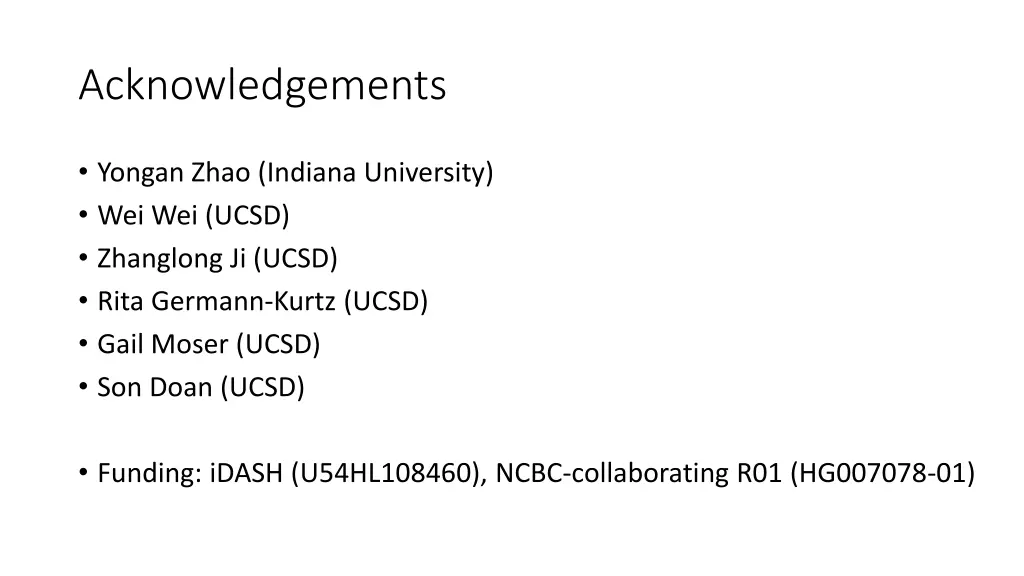 acknowledgements