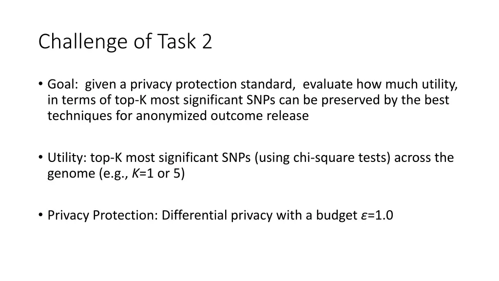 challenge of task 2