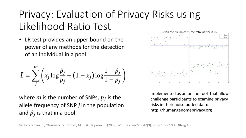 privacy evaluation of privacy risks using