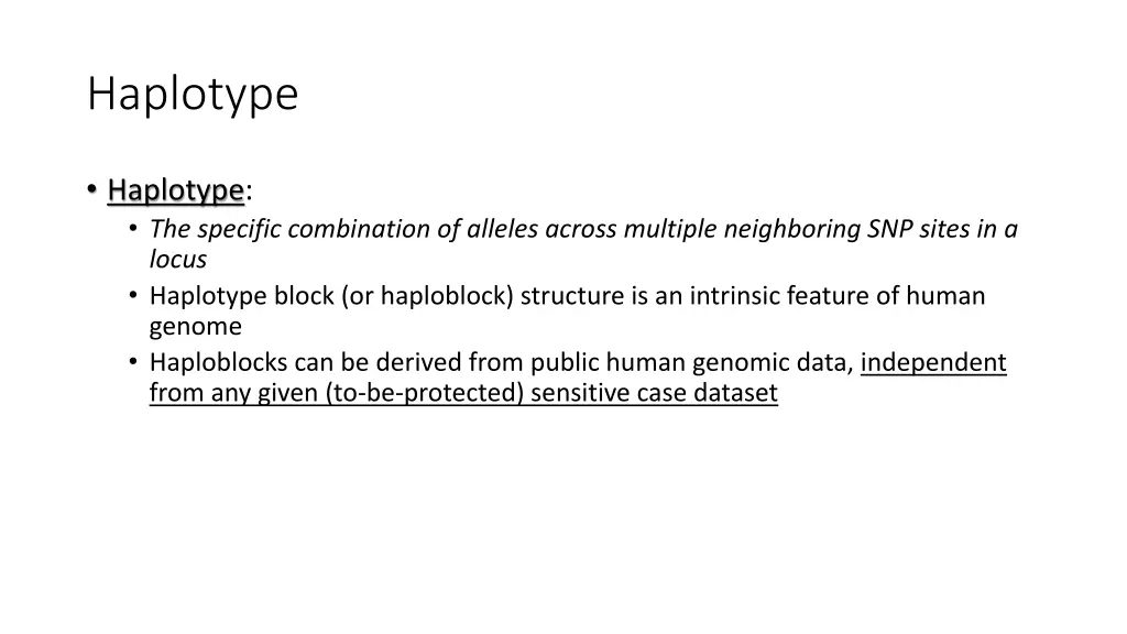 haplotype