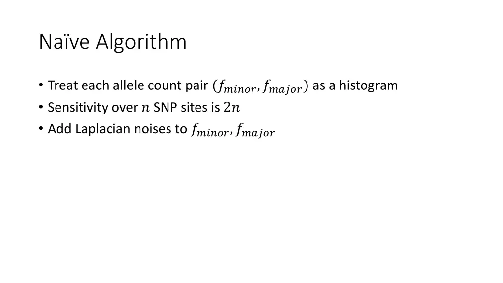 na ve algorithm