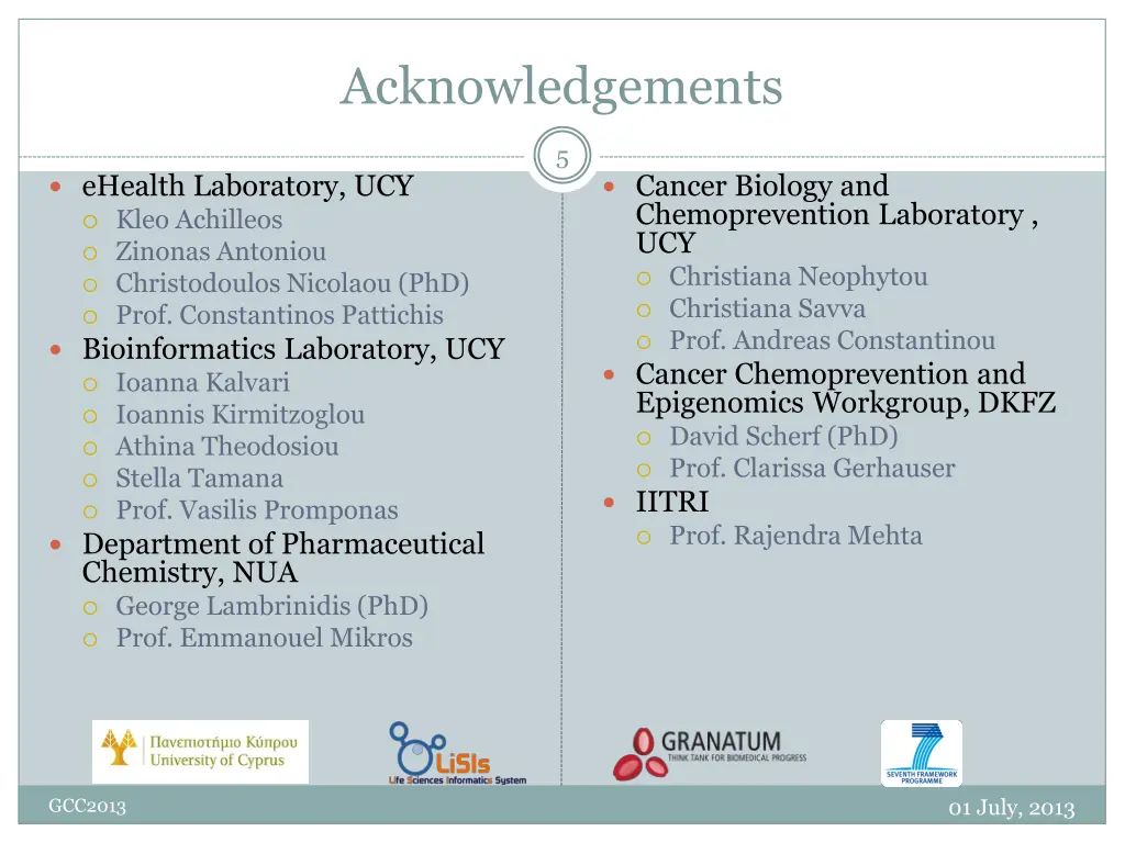 acknowledgements