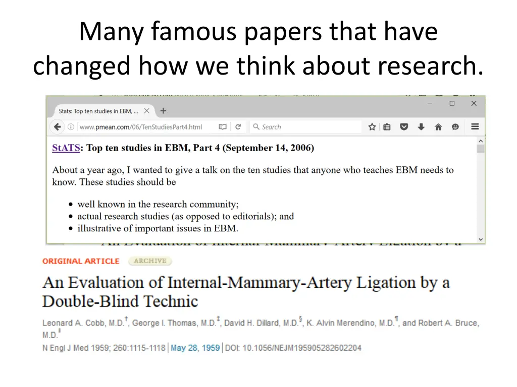 many famous papers that have changed how we think