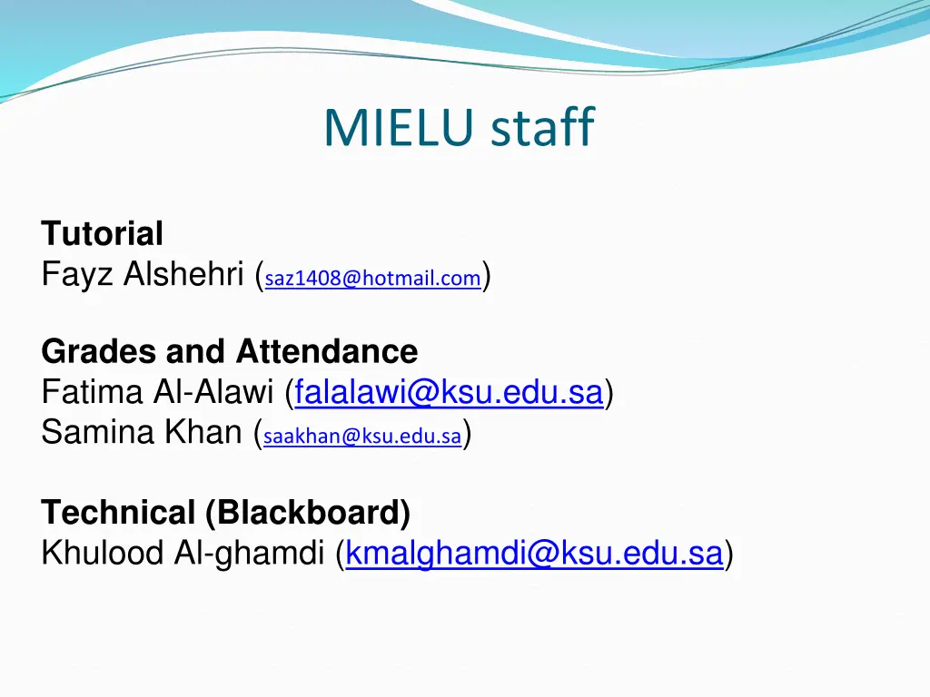 mielu staff