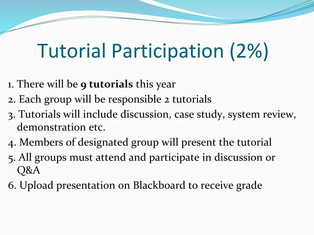 tutorial participation 2