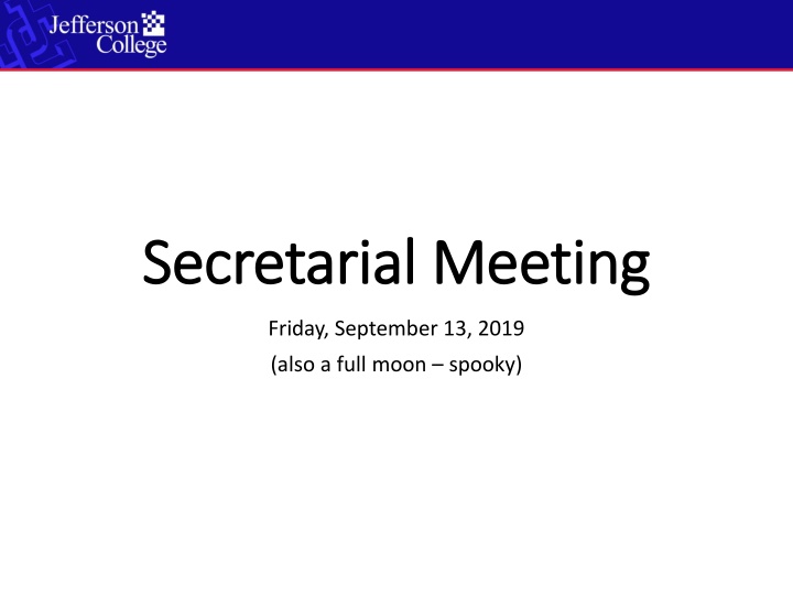 secretarial meeting secretarial meeting
