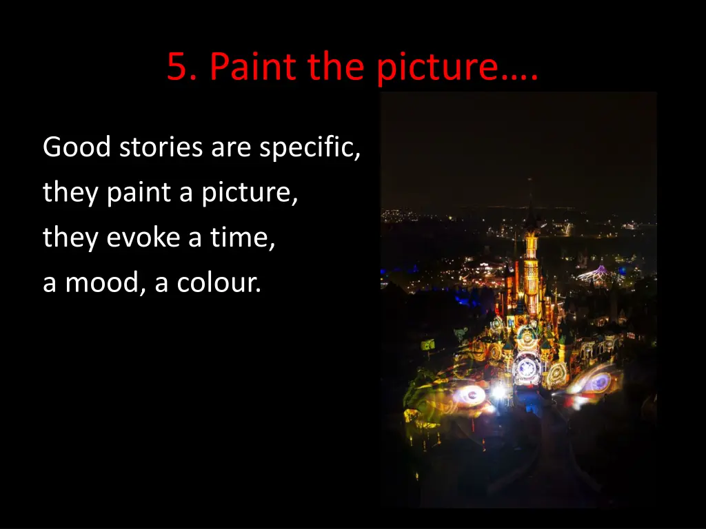 5 paint the picture