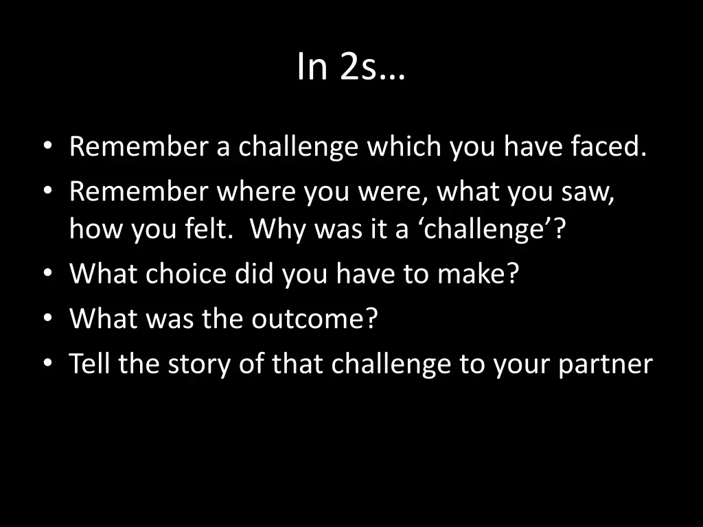 in 2s
