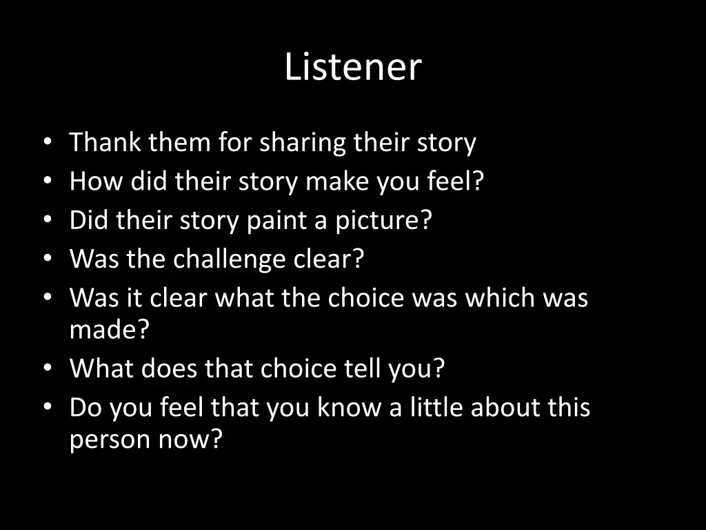 listener
