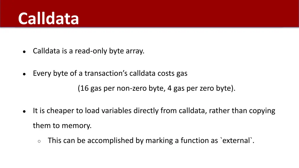 calldata