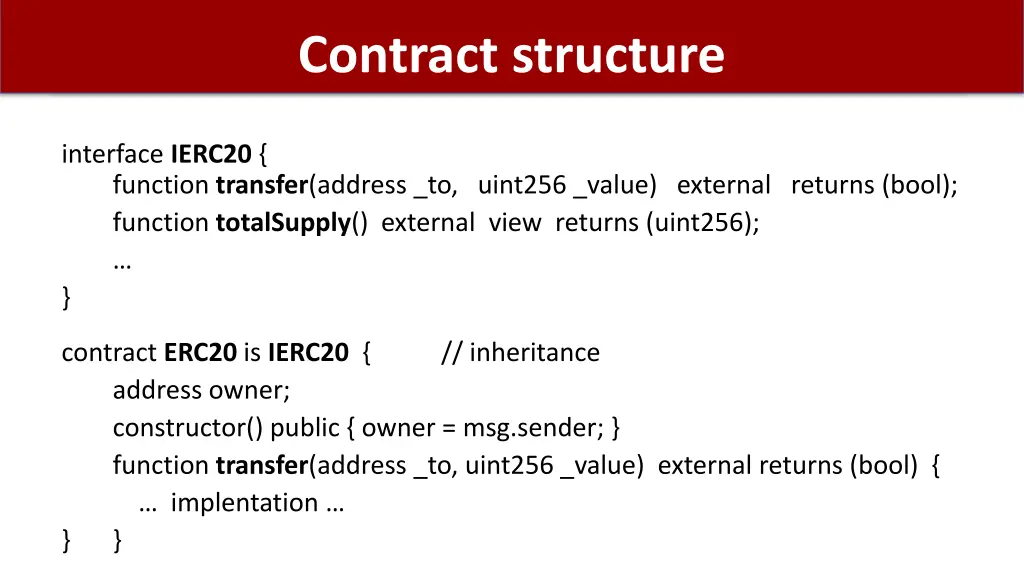 contract structure