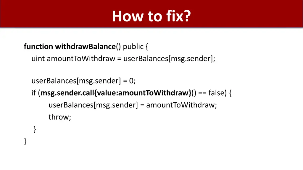 how to fix