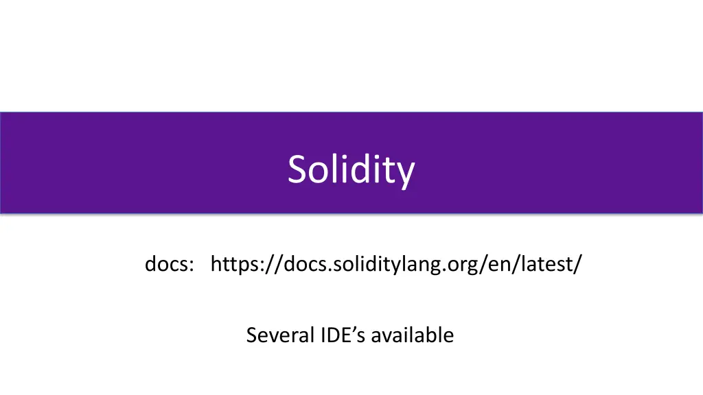 solidity