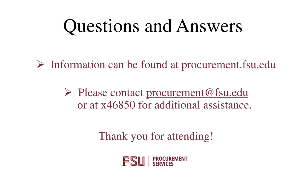 questions and answers