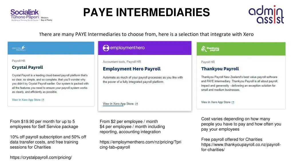 paye intermediaries