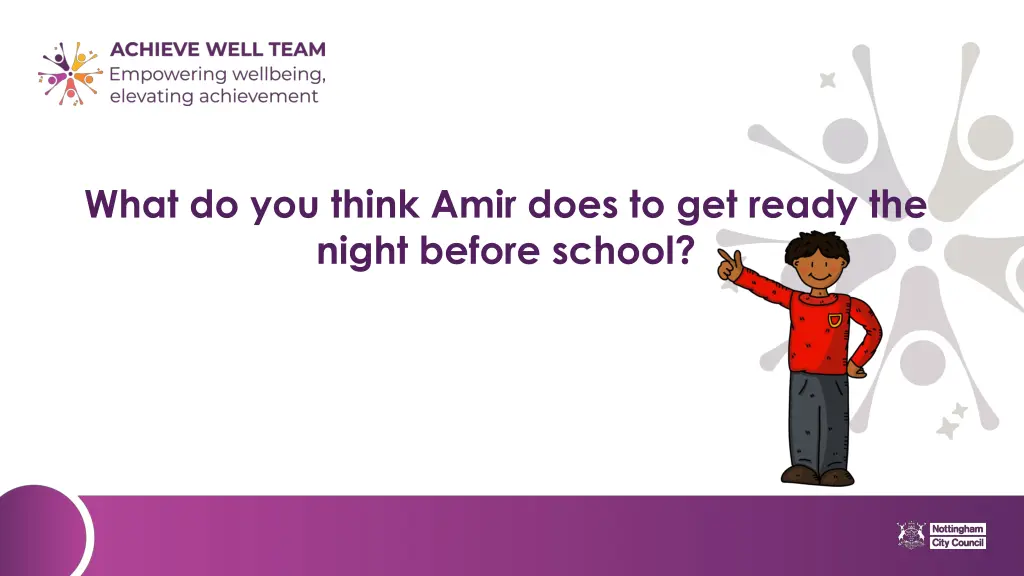 what do you think amir does to get ready