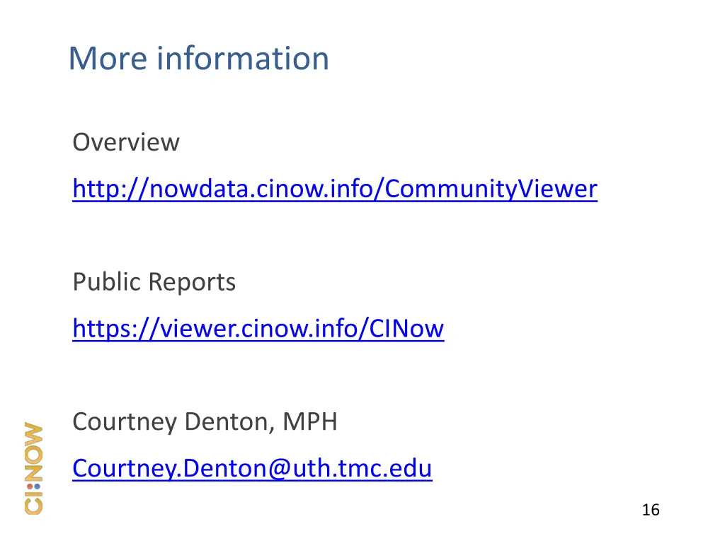 more information