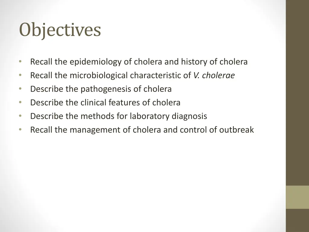 objectives