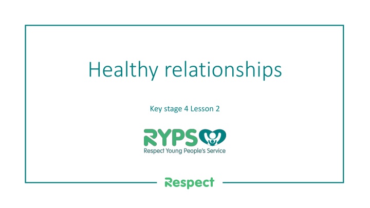 healthy relationships