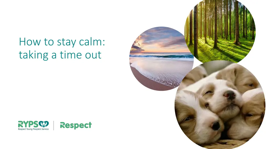 how to stay calm taking a time out