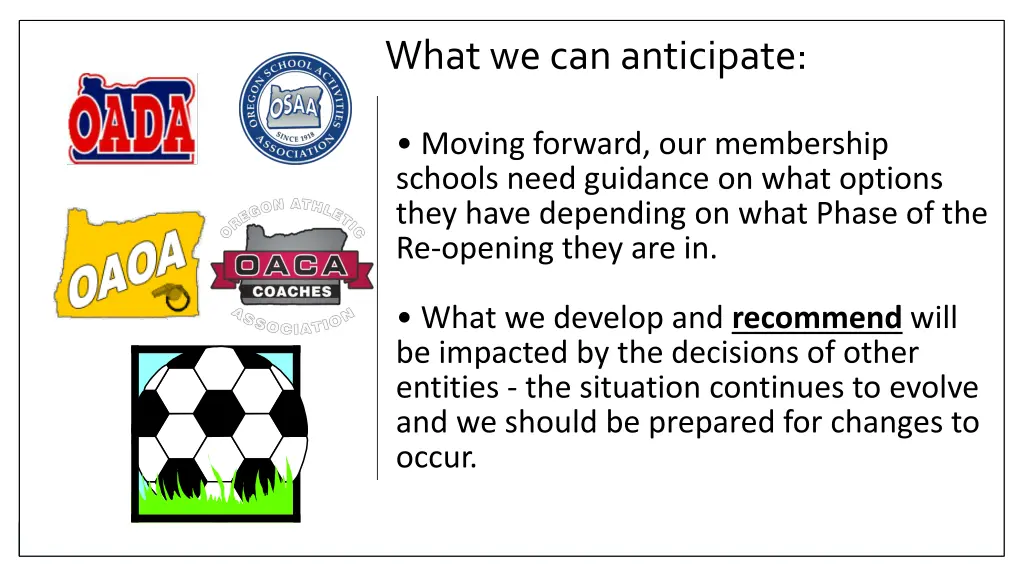 what we can anticipate
