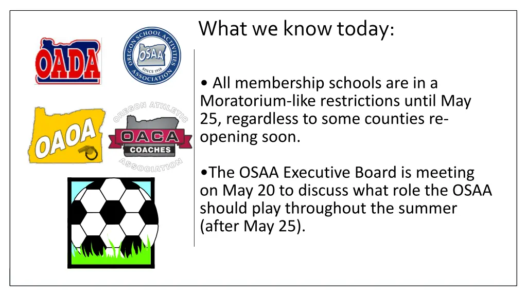 what we know today