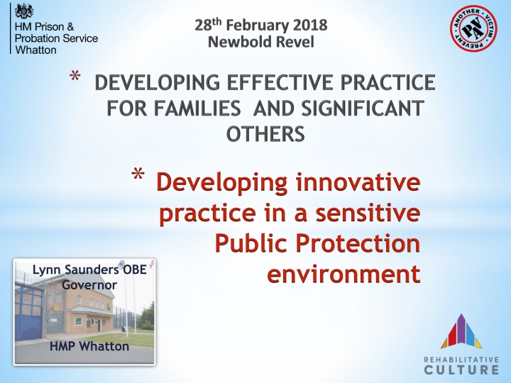 developing innovative practice in a sensitive