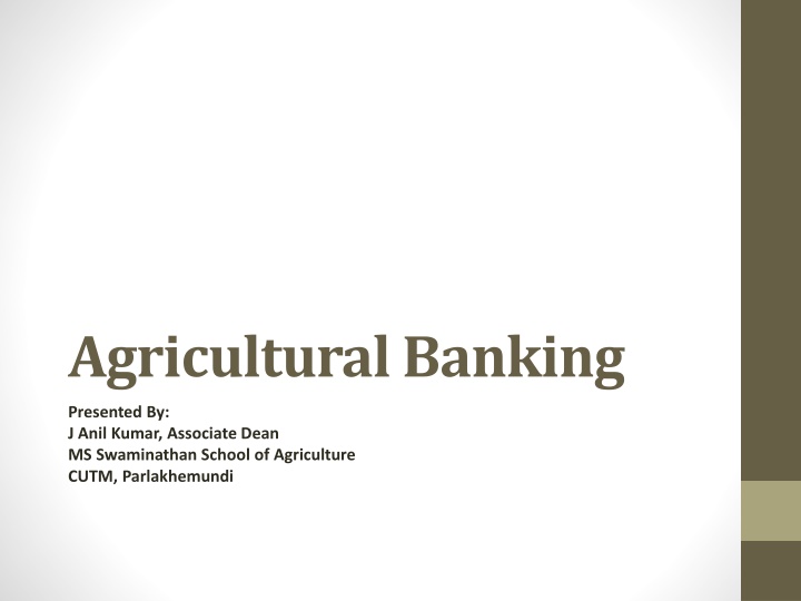 agricultural banking