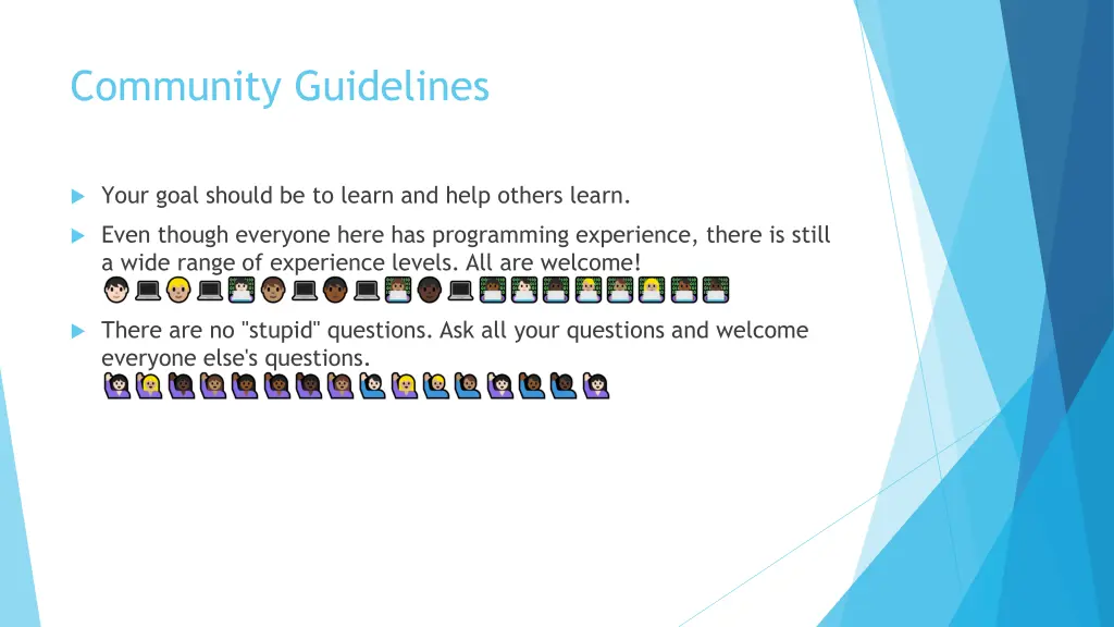 community guidelines