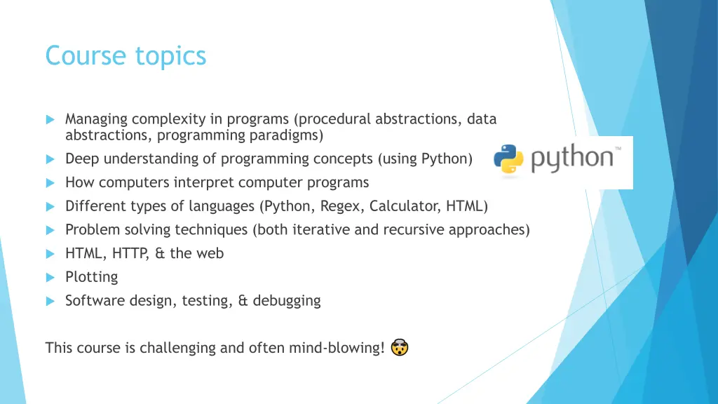 course topics