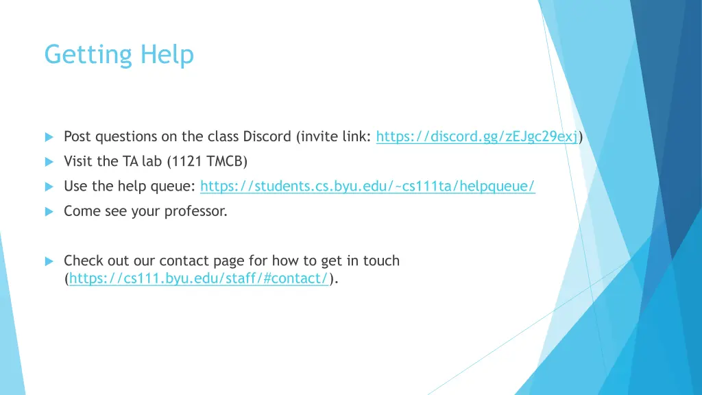 getting help 1
