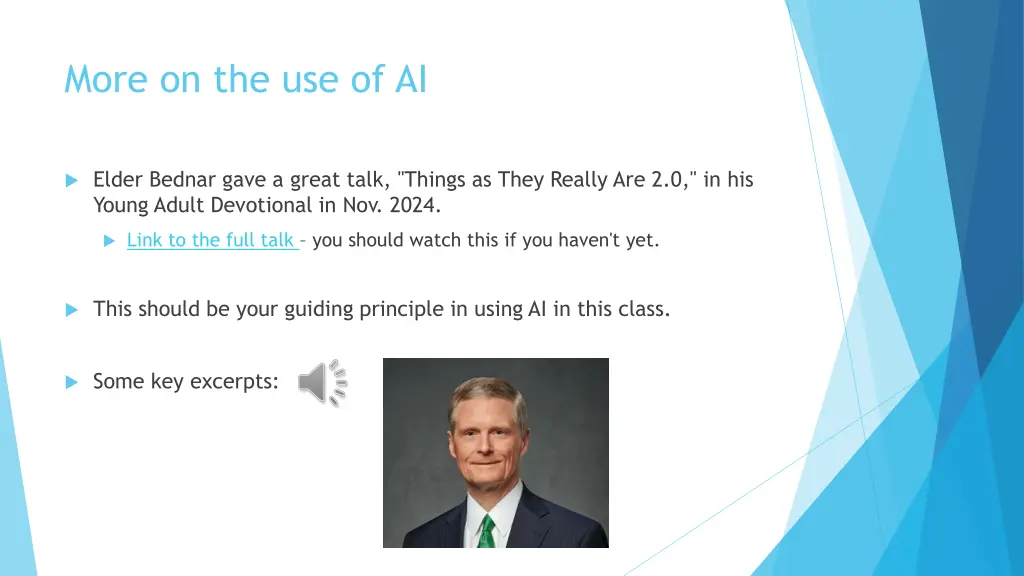 more on the use of ai