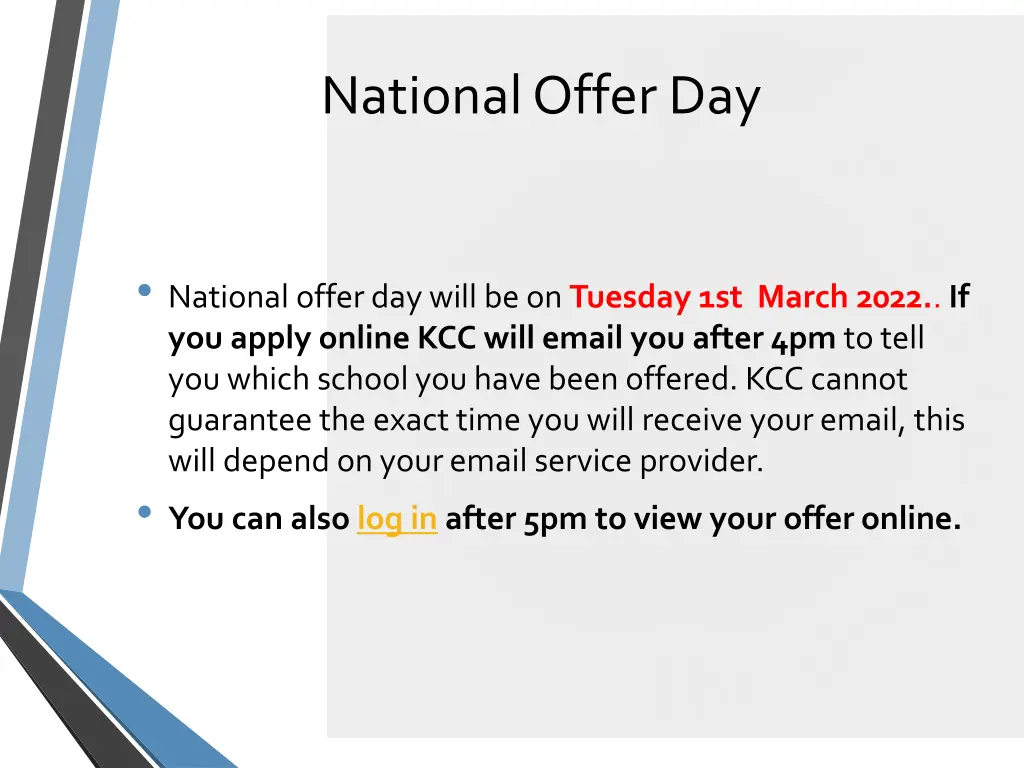 national offer day