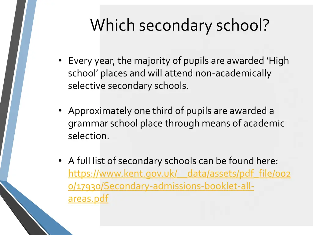 which secondary school 1