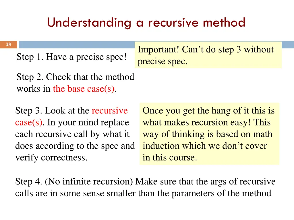 understanding a recursive method 3