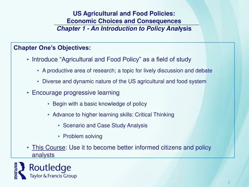 us agricultural and food policies economic 1