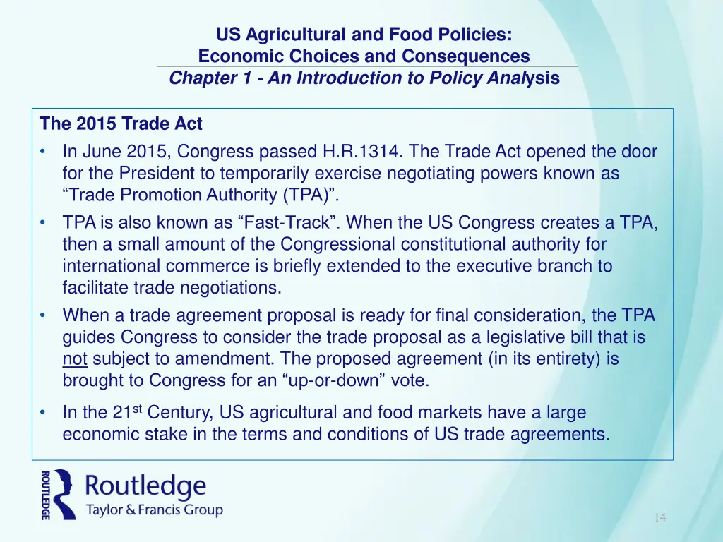 us agricultural and food policies economic 13