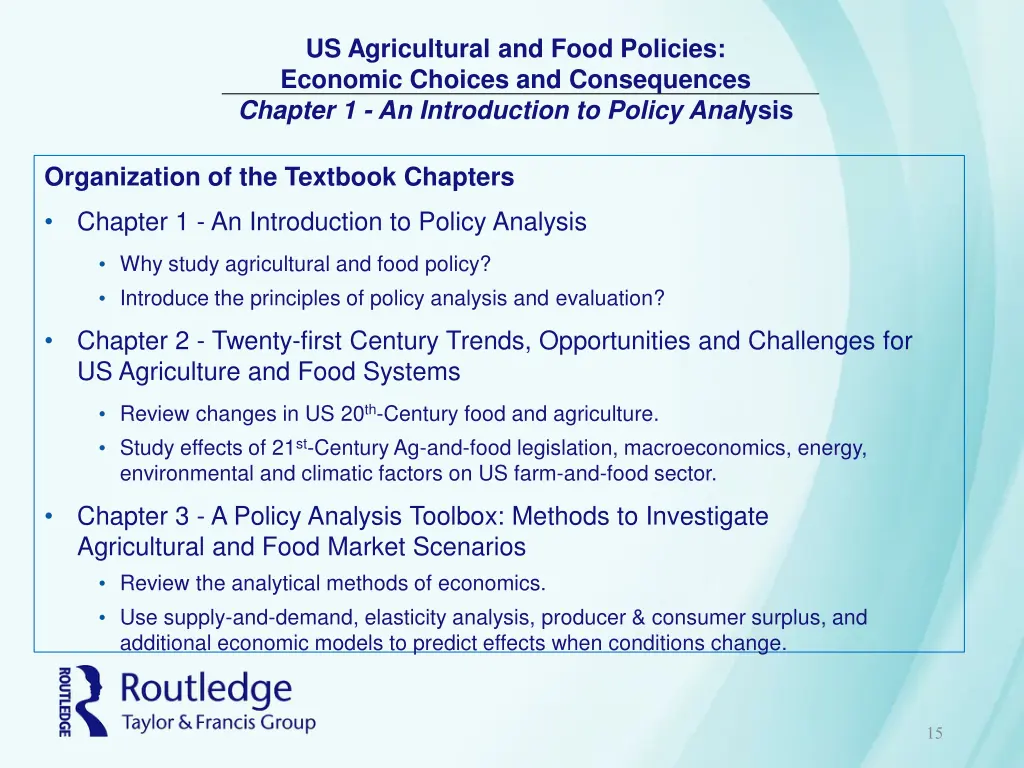 us agricultural and food policies economic 14