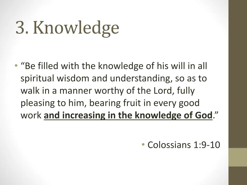 3 knowledge