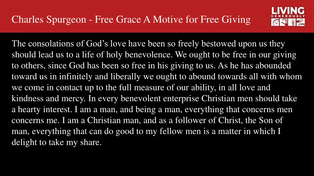charles spurgeon free grace a motive for free