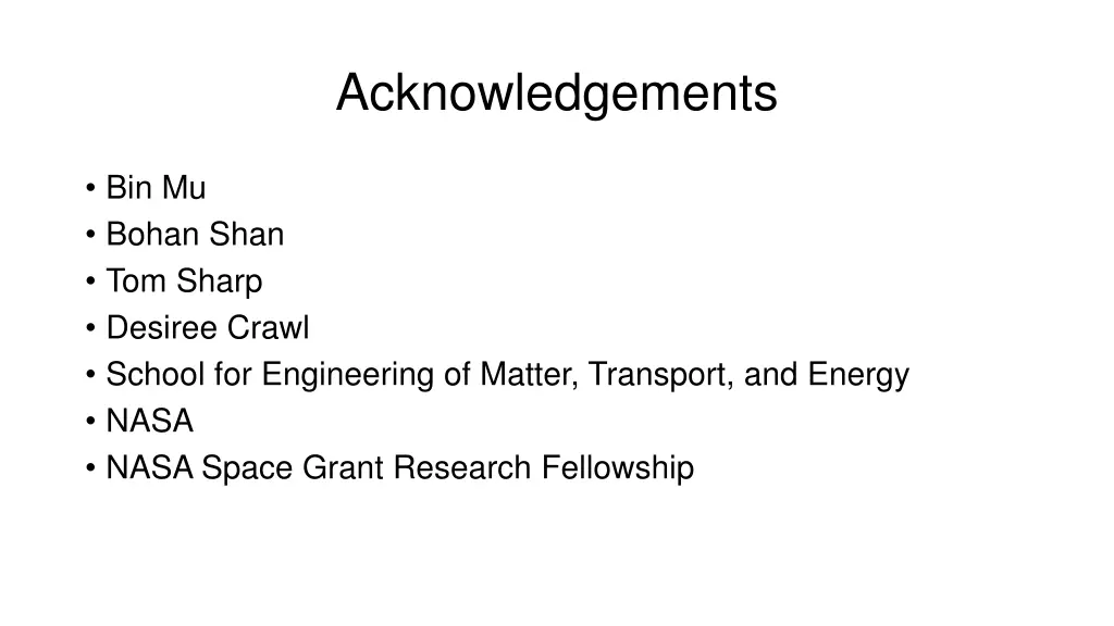 acknowledgements