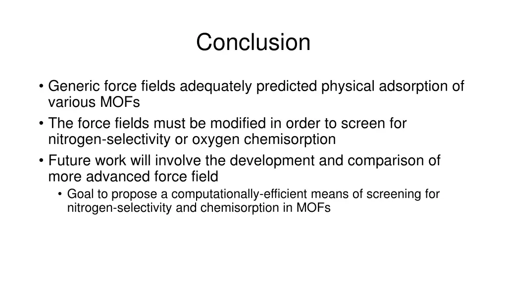 conclusion