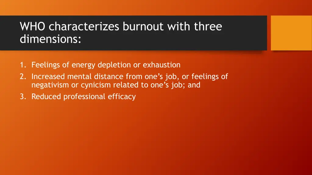 who characterizes burnout with three dimensions